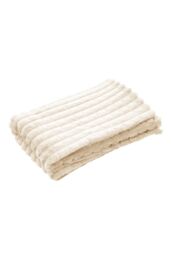 Living and Home Reversible Skin-Friendly Throw Blanket in Beige - Size: Medium - thumbnail 5