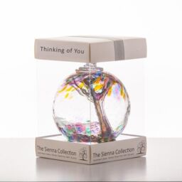 Sienna Glass 10cm Spirit Ball Thinking of You Multicoloured Turquoise in Green - thumbnail 3