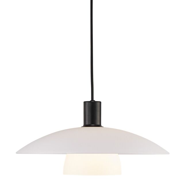 Nordlux Vintage Indoor Pendant Light Black Glass E27 Hand Blown Glass - Mains Powered, IP20 - image 1