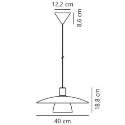 Nordlux Vintage Indoor Pendant Light Black Glass E27 Hand Blown Glass - Mains Powered, IP20 - thumbnail 7