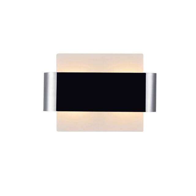 Netlighting Damo Flush Wall Light 2 Light G9 White Base Chrome Centre Band in Grey - image 1