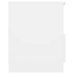 Berkfield Home Durable Bed Cabinets 2 pcs White 40x40x50 cm Engineered Wood - Size: 40 x 40 x 50 cm - thumbnail 5
