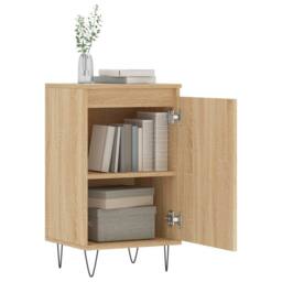 Berkfield Home Sideboard Sonoma Oak 40x35x70 cm Engineered Wood in Light Oak - Size: 40 x 35 x 70 cm - thumbnail 4