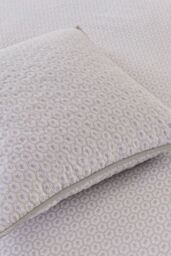 Murmur 'Florin' Cotton Cushion in Light Beige - Size: 45 cm x 45 cm - thumbnail 2
