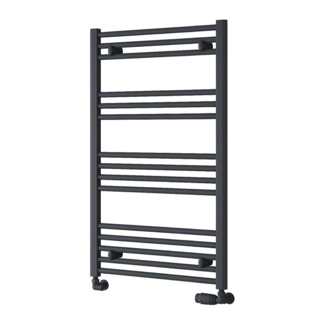 Bathroom Kingdom Capo Anthracite Straight Heated Towel Rail 1000x600 in Grey - image 1