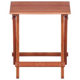 Berkfield Home 3 Piece Bistro Set for Children Solid Eucalyptus Wood in Brown - thumbnail 4