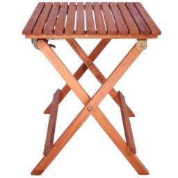 Berkfield Home 3 Piece Bistro Set for Children Solid Eucalyptus Wood in Brown - thumbnail 5