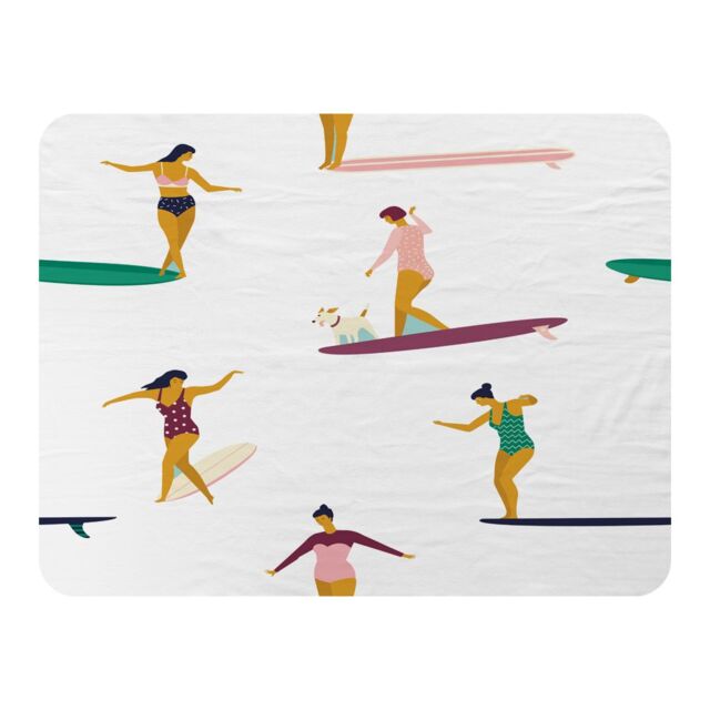 Benjamin Tate Design Female Surfers Blanket in Natural - Size: 120 cm x 150 cm - image 1