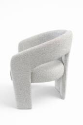 Stratus Interiors Oslo Modern Bouclé Accent Chair - Sculptural Contemporary Armchair in Cream - thumbnail 2