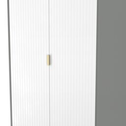 Ready Assembled 2 U Denver 2 Door Robe 2 Drawer Robe (Ready Assembled) in Mid Grey - Size: Large - thumbnail 5