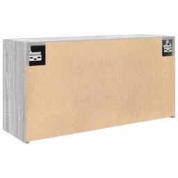 Berkfield Home Bathroom Wall Cabinet Grey Sonoma 80x25x40 cm Engineered Wood - Size: 80 x 25 x 40 cm - thumbnail 8