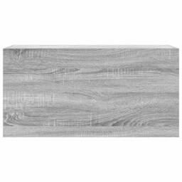 Berkfield Home Bathroom Wall Cabinet Grey Sonoma 80x25x40 cm Engineered Wood - Size: 80 x 25 x 40 cm - thumbnail 5