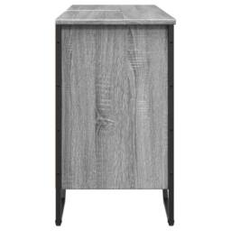 Berkfield Home Bathroom Sink Cabinet Grey Sonoma 91x35x60 cm Engineered Wood - Size: 91 x 35 x 60 cm - thumbnail 5