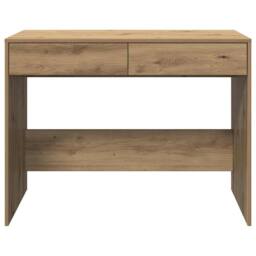 Berkfield Home Desk Artisan Oak 101x50x76.5 cm Engineered Wood in Brown - thumbnail 6