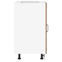 Berkfield Home Sink Base Cabinet Old Wood Engineered Wood in Brown - thumbnail 6