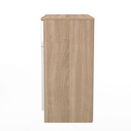 Ready Assembled 2 U Lucca 1 Drawer 2 Door Sideboard (Ready Assembled) in Light Oak - Size: Medium - thumbnail 3