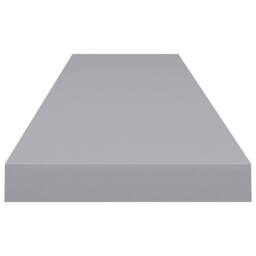 Berkfield Home Durable Floating Wall Shelves 2 pcs Grey 120x23.5x3.8 cm MDF - thumbnail 5