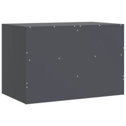 Berkfield Home TV Cabinets 2 pcs Anthracite 67x39x44 cm Steel in Dark Grey - Size: 67 x 39 x 44 cm - thumbnail 9