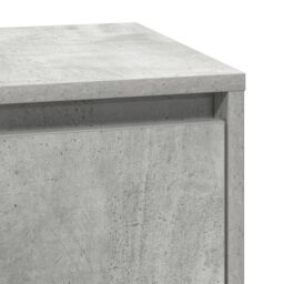Berkfield Home Bedside Cabinet with LED Concrete Grey 39x34.5x65 cm Engineered Wood - thumbnail 9