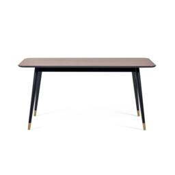 Cheshire Premium Findlay 90cm Rectangular Dining Table - Walnut & Black - thumbnail 7
