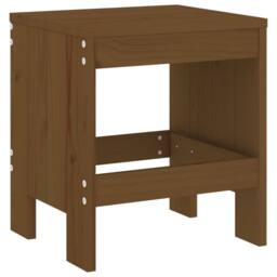 Berkfield Home Garden Stools 2 pcs Honey Brown 40x36x45 cm Solid Wood Pine - Size: 40 x 36 x 45 cm - thumbnail 6