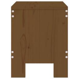 Berkfield Home Garden Stools 2 pcs Honey Brown 40x36x45 cm Solid Wood Pine - Size: 40 x 36 x 45 cm - thumbnail 5