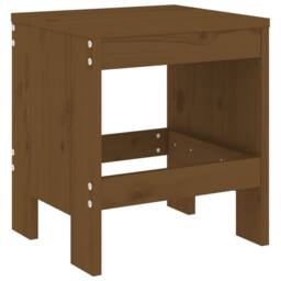 Berkfield Home Garden Stools 2 pcs Honey Brown 40x36x45 cm Solid Wood Pine - Size: 40 x 36 x 45 cm - thumbnail 1
