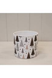 KDMD White & Multicolour Tree Pot - 13mm