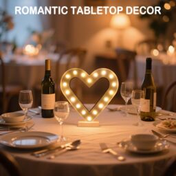 Bright Zeal 12‘' Heart Indoor Decorative Light Festival Decorations in White - thumbnail 1