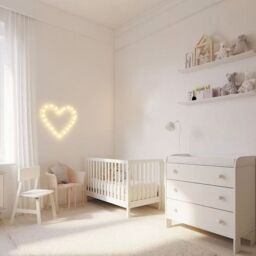 Bright Zeal 12‘' Heart Indoor Decorative Light Festival Decorations in White - thumbnail 2