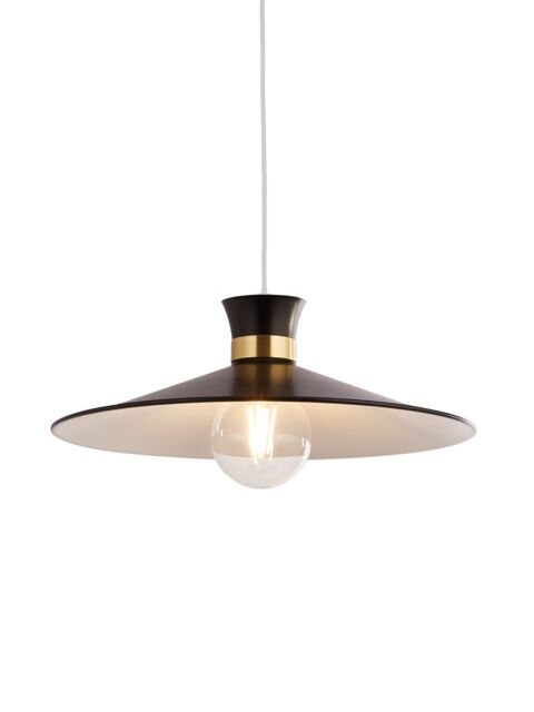 Lighting Collection Diablo Easy Fit Shade Lamp Shade in Black - image 1
