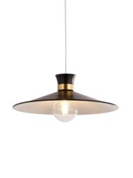 Lighting Collection Diablo Easy Fit Shade Lamp Shade in Black - thumbnail 1