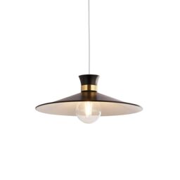 Lighting Collection Diablo Easy Fit Shade Lamp Shade in Black - thumbnail 2