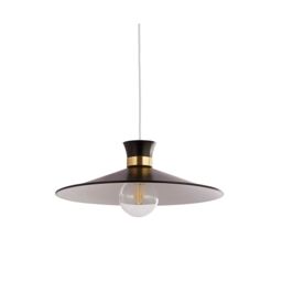 Lighting Collection Diablo Easy Fit Shade Lamp Shade in Black - thumbnail 3