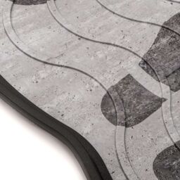 Nicoman Heavy Duty Rubber Boot Tray 75 x 40cm - Foot Print in Light Grey - Size: 38 cm x 75 cm - thumbnail 3