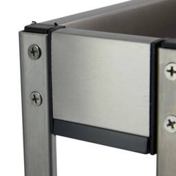 SPETLEK Width 100mm Pull Out Aluminum Basket Kitchen Larder Cupboard Drawer in Silver - Size: Medium - thumbnail 4