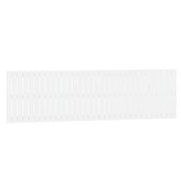 Berkfield Home Wall Headboard White 204x3x60 cm Solid Wood Pine - Size: 204 x 3 x 60 cm - thumbnail 1