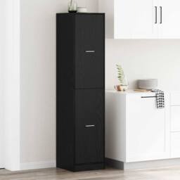 Berkfield Home Modern Apothecary cabinet Black Oak 40x41x174.5 cm Engineered Wood - thumbnail 2