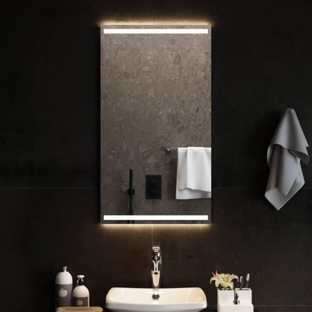 Berkfield Home LED Bathroom Mirror 50x90 cm in Clear - image 1