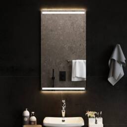 Berkfield Home LED Bathroom Mirror 50x90 cm in Clear - thumbnail 1