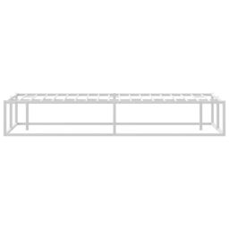 Berkfield Home Bed Frame without Mattress White 140x200 cm Metal - thumbnail 6