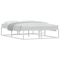 Berkfield Home Bed Frame without Mattress White 140x200 cm Metal - thumbnail 3
