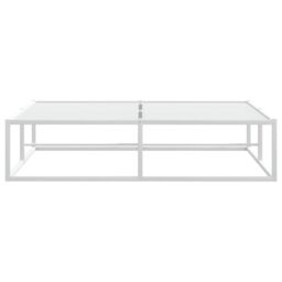 Berkfield Home Bed Frame without Mattress White 140x200 cm Metal - thumbnail 5