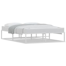 Berkfield Home Bed Frame without Mattress White 140x200 cm Metal - thumbnail 2