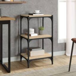 Berkfield Home Charming Book Cabinet Sonoma Oak 40x33x70.5 cm Engineered Wood an in Brown - thumbnail 2