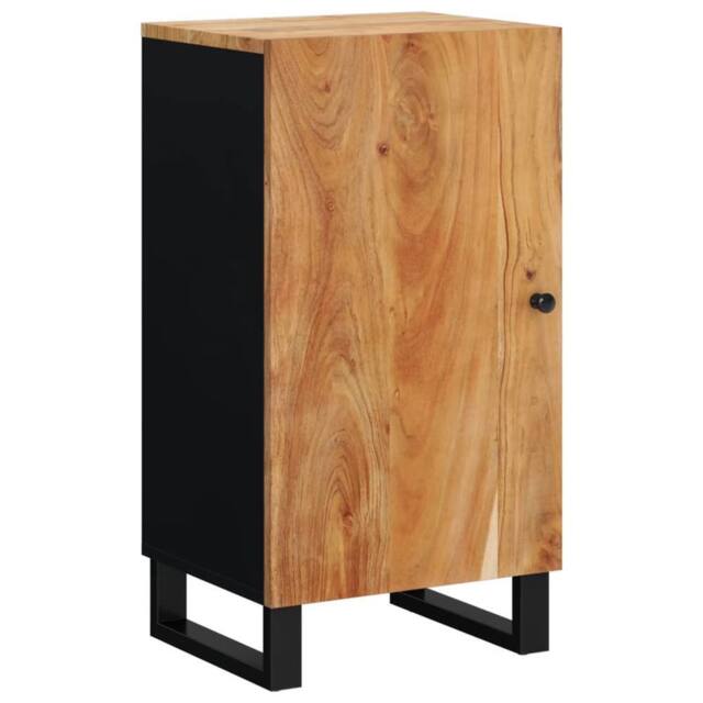 Berkfield Home Sideboard with Door 40x31x75 cm Solid Wood Acacia in Brown - Size: 40 x 31 x 75 cm - image 1