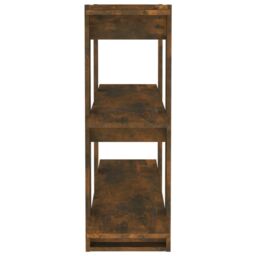 Berkfield Home Book Cabinet/Room Divider Smoked Oak 100x30x87 cm in Brown - Size: 100 x 30 x 87 cm - thumbnail 4