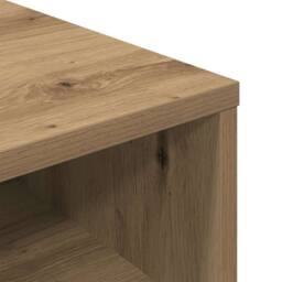 Berkfield Home Book Cabinet Artisan Oak 34x31x80 cm Engineered Wood in Brown - Size: 34 x 31 x 80 cm - thumbnail 7