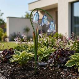 Garden Greatness Bluebells Solar Garden Stake Light in Blue - Size: 1 Pack - thumbnail 2