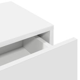 Berkfield Home Wall Shelf with Drawers White 60x26.5x15 cm Engineered Wood - thumbnail 8